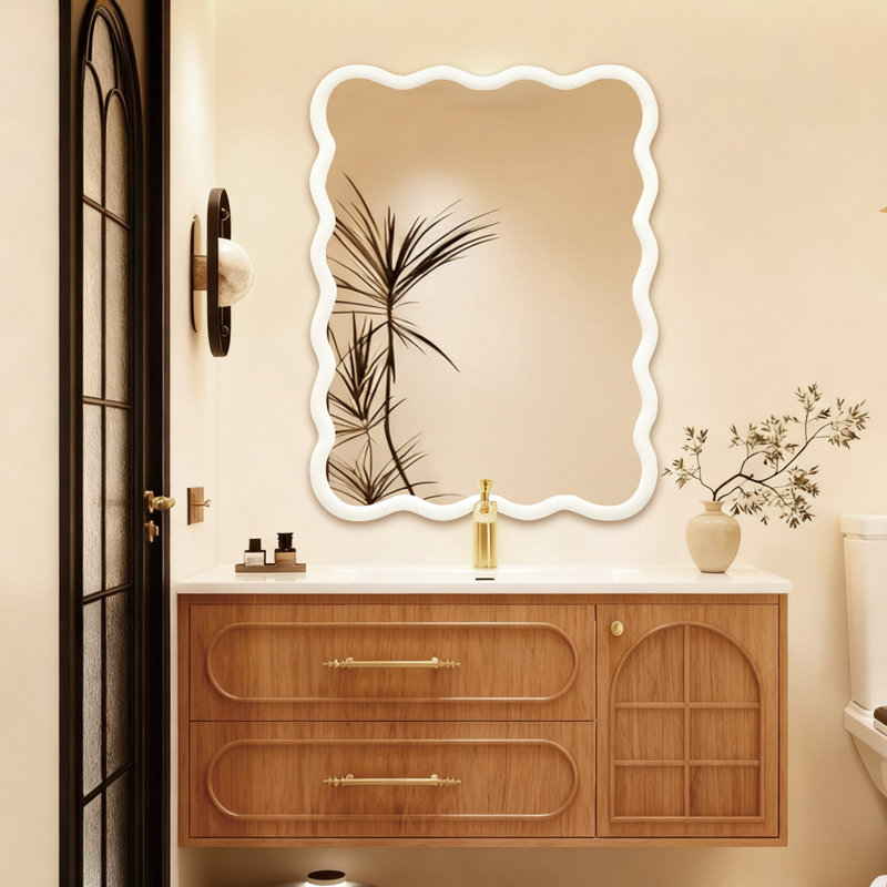 Miroir décoratif 30 "x 40", 40 po x 30 po, Blanc