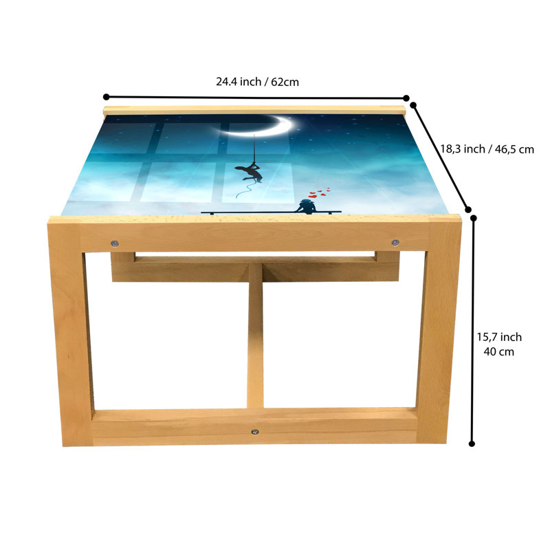 Ipe Trestle Coffee Table, 40cm H x 46.5cm W x 62cm D