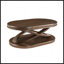 44 Inch Wood Oval Coffee Table With X-Shaped Base-1170674851