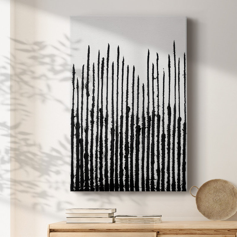Impression sur toile encadrée, "Effervescence linéaire III", H 60 po x l 40 po