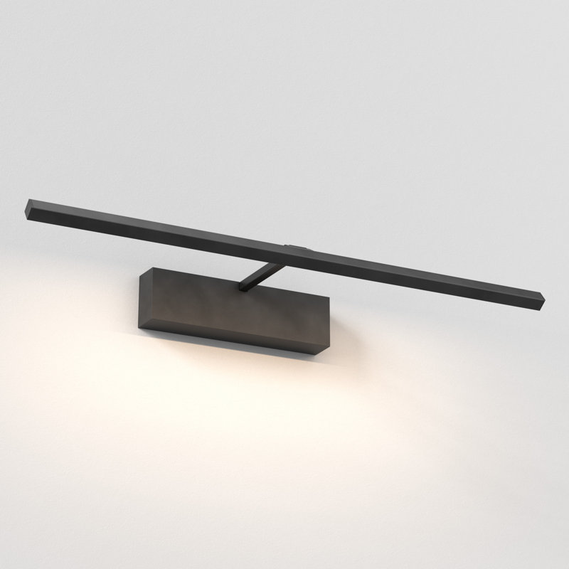 Mondrian LED Wall Mounted Picture Light, Matt Black, 2.36" H x 23.62" W x 7.4" D
