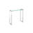 Lenita 30'' Glass Top Console Table-93760048
