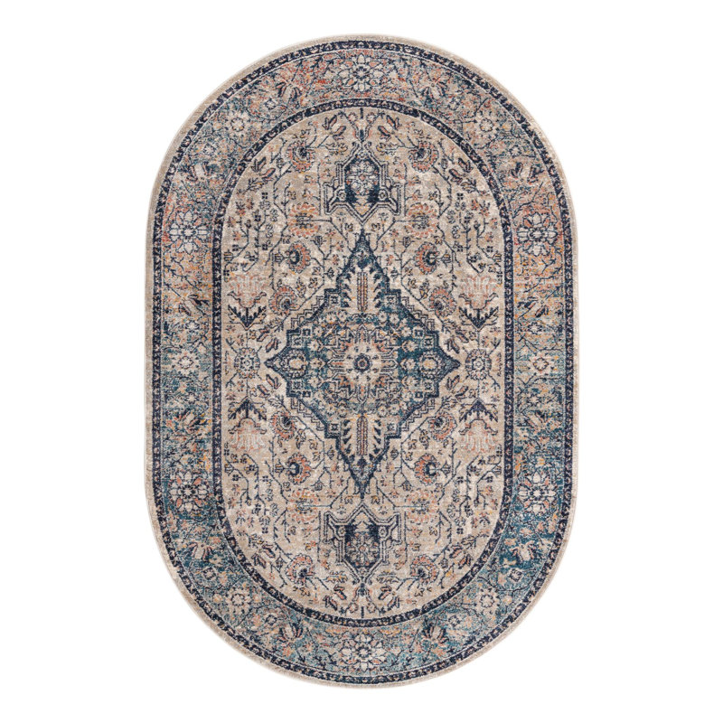 Gause Oriental Indoor Rug, Oval 5'3" x 8'