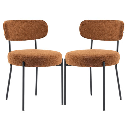 Chaises de salle à manger rembourrées Boucle