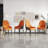 Maksimas 18.89 " H Faux Leather Upholstered Metal Side Chair-1339120987
