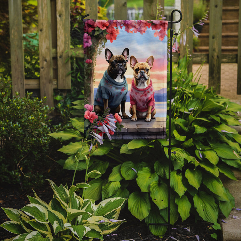 Double Sided 15.5'' H x 11.25'' W Polyester Valentine's Day Garden Flag