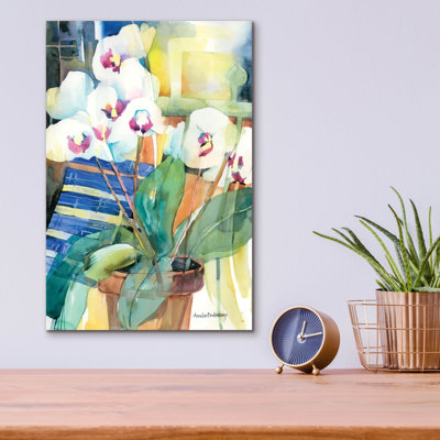 «Orchid Offrant» par Annelein Beukenkamp, art mural en verre acrylique