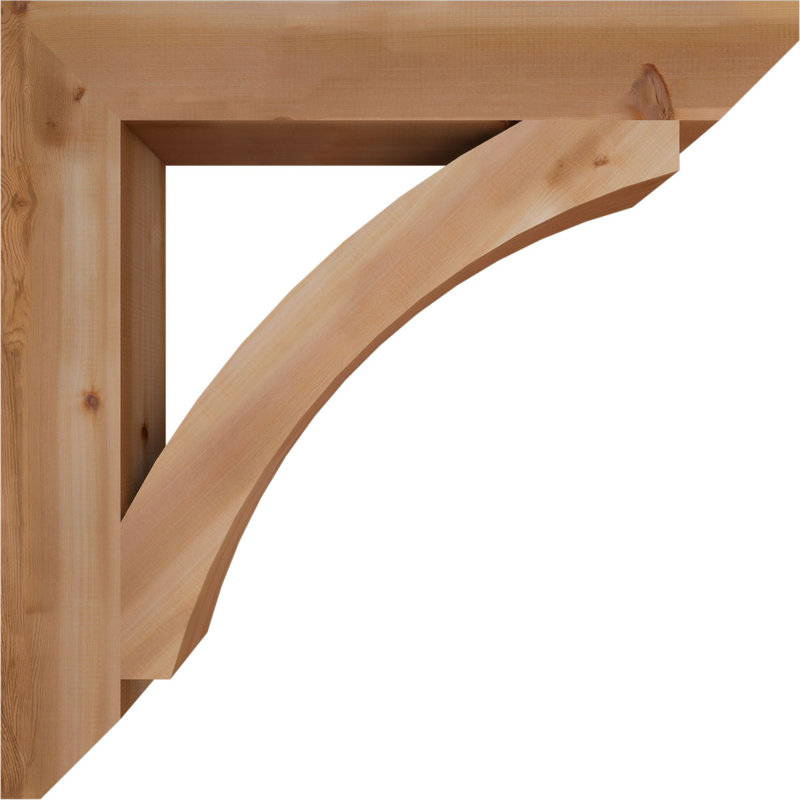 Support en bois / corbeau, H 40 po x l 5,5 po x P 40 po, Cèdre rouge