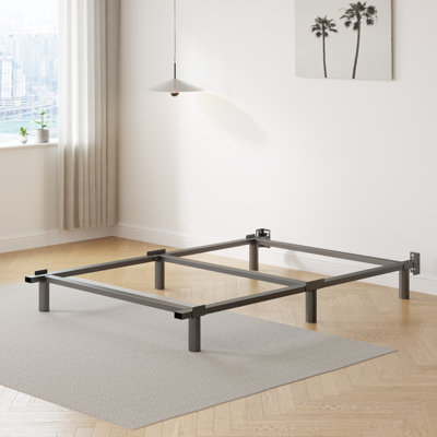 Marple 7" Metal Bed Frame with Heavy-Duty Box Spring Support, Anti-Sway Iron Platform Base, Low Profile Bed Frame for Couples, Families, Master Bedrooms and Shared Living Spaces