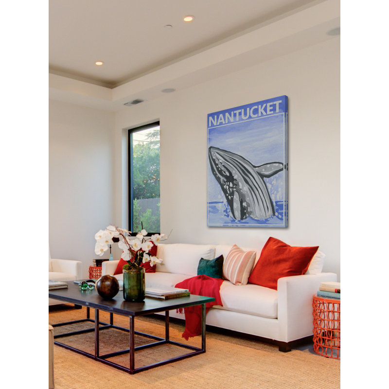 Jumping Whale by Marmont Hill - Painting, 46cm H x 30cm W, Wrapped Canvas