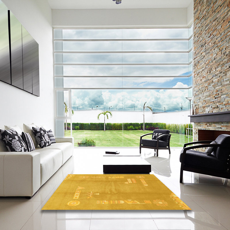 Tapis abstrait moderne 3063, Carré 8 pi