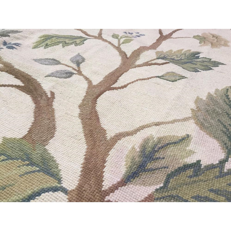 Tapis ivoire noué à la main de haute qualité
