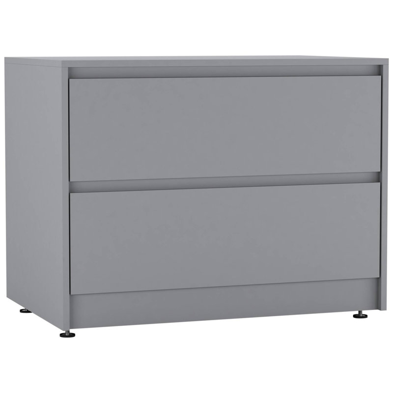 Solid Wood Rectangle Accent Chest, Grey