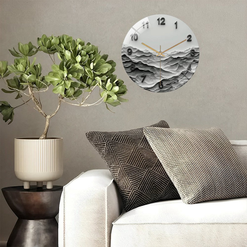 Horloge murale moderne moderne minimaliste 12 po