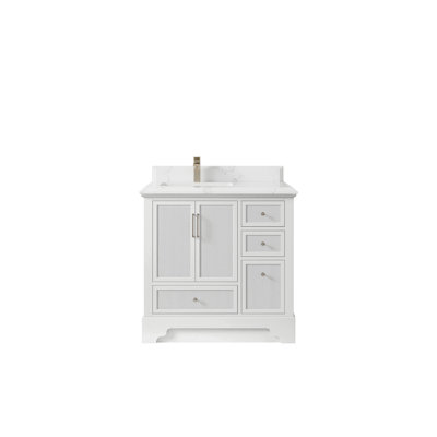 Meuble-lavabo simple 36 po avec plateau Alys