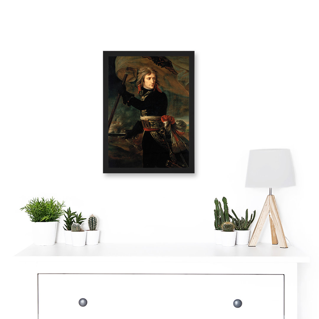 Antoine Jean Gros Napoleon Bonaparte Pont D'Arcole Bridge Emperor France - Single Picture Frame Painting