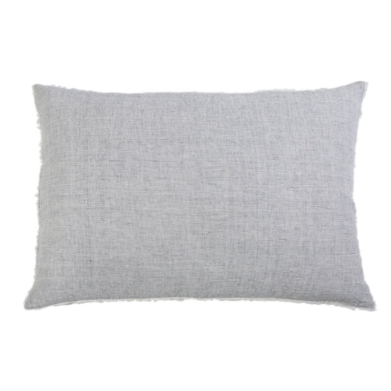 Logan Navy/Olive/Terra Cotta/Charcoal Linen Piece Sham, Standard, Terra Cotta