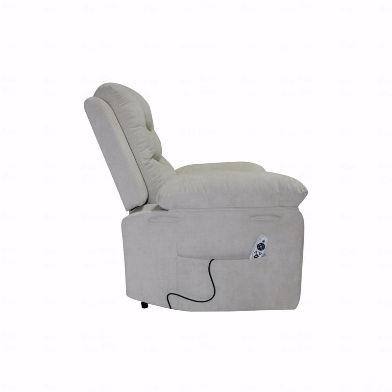 Moderne avec fonction de relevage électrique avec fonction d'inclinaison pour adultes, supporte jusqu'à 661 lb - Système de rail silencieux pour un inclinaison douce et un confort qui dure toute la journée, beige