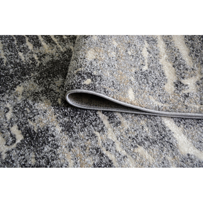 Tapis abstrait gris Lavanna, Rectangle 5 pi 3 po x 7 pi 3 po