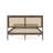 Martha Stewart Jax Wooden Platform Bed With Rattan Inset Headboard And Footboard-97967486-97967483