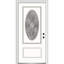 Petite porte d'entrée pré-suspendue ovale en fibre de verre 2 panneaux Grace-1987408876-1987408872