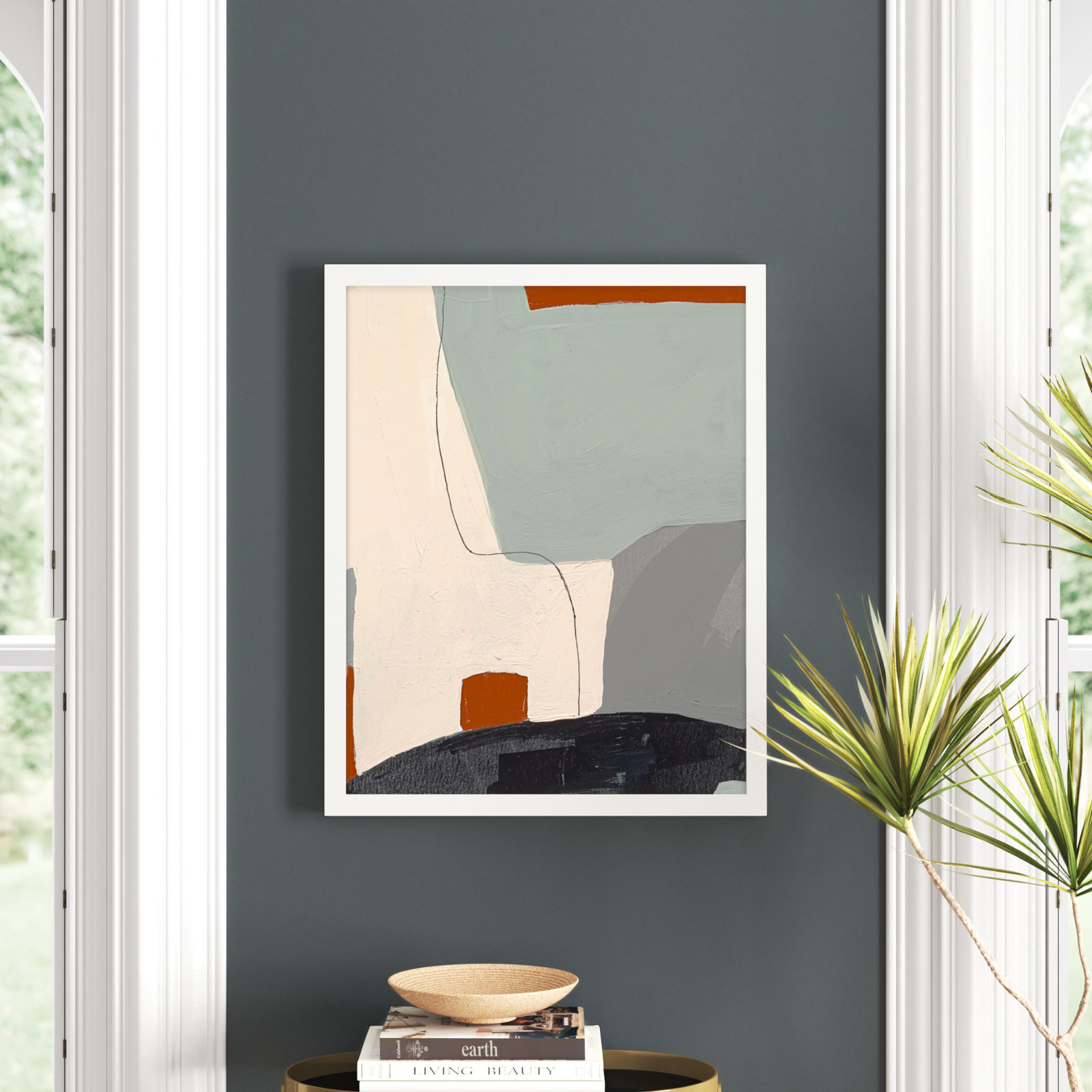 Dreamscape 3 Print by Andrea Stokes, 30" H x 24" W x 1.25" D, White Framed