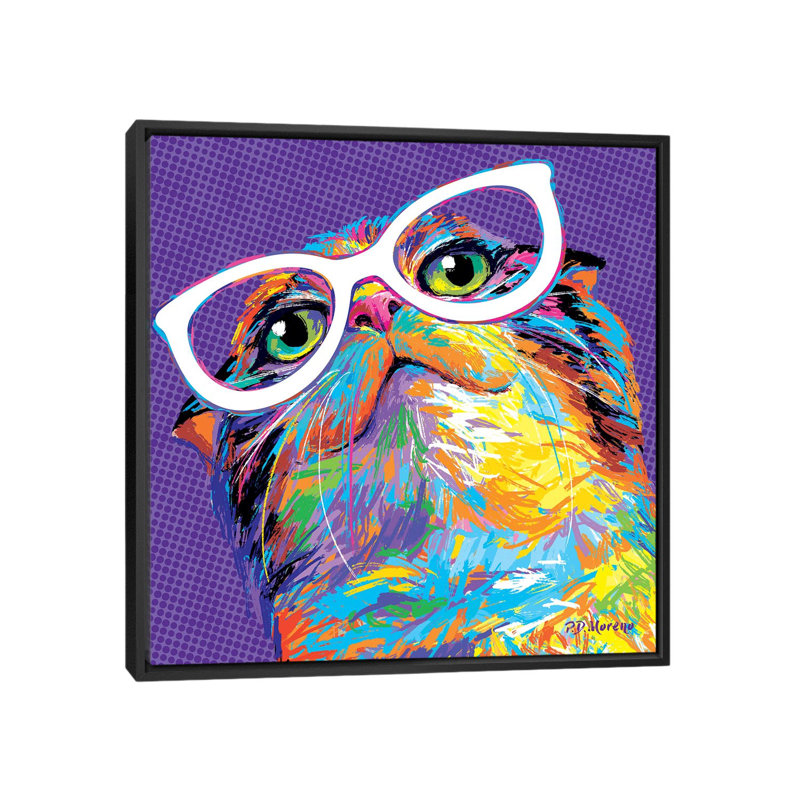 Felix by P.D. Moreno - Print on Canvas, Black Framed, 66.04 cm H x 66.04 cm W