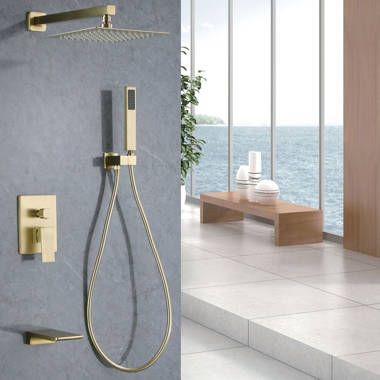 Designer Collection DC100G Square Grid Shower Drain Finish: Brushed Gold