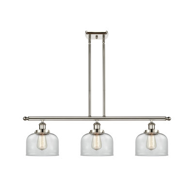 Cloche - 3 lumières d'îlot de 36 po - abat-jour de 8 po