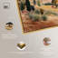 Décoration murale sur toile Ochre Hills III par Art Remedy, cadre doré, 54 x 36-971409557-971409565