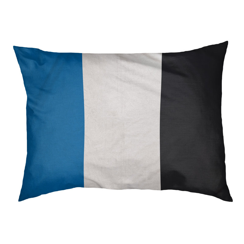 Coussin Golden State, Bleu royal / blanc / ardoise, Moyen (l 28 po x P 18 po x H 9,5 po)