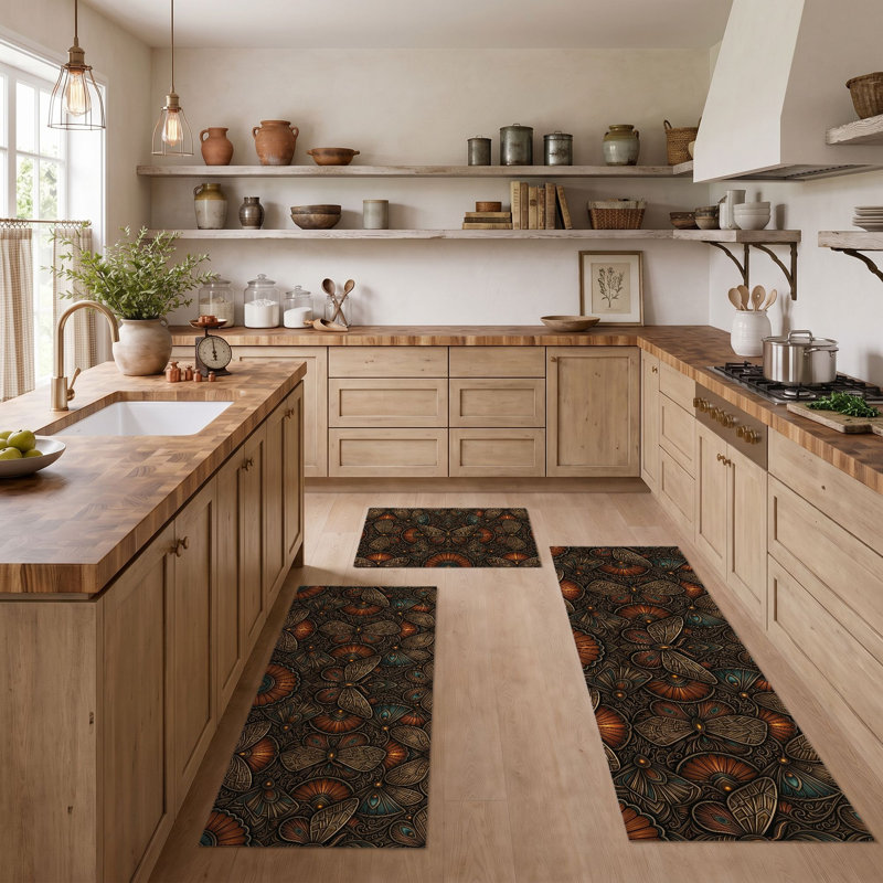 Tapis de cuisine lavables antidérapants Autumn Leaves