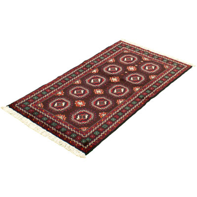 One-of-a-Kind 3'4" X 5'10" New Age Wool Area Rug in