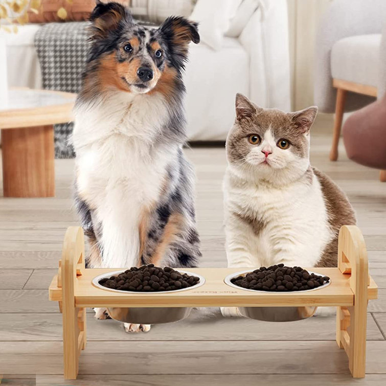 https://assets.wfcdn.com/im/73150507/resize-h755-w755%5Ecompr-r85/2366/236669732/Pet+Bowls+for+Cats+and+Small+Dogs%2C+Bamboo+Elevated+Food+and+Water+Bowls+Stand+Feeder+with+2+Stainless+Steel+Bowls.jpg