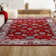 Fenske Modern Persian Vintage Moroccan Traditional Red/Ivory Rug