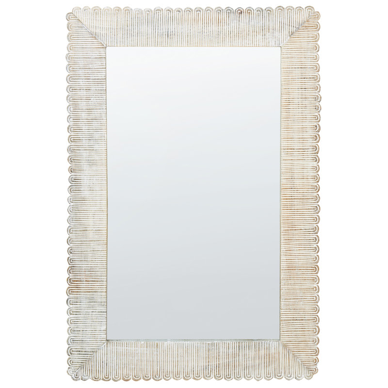 Kamthe Solid Wood Rectangle Mirror