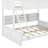 Twin XL Over Queen Bunk Bed With Cabinets And USB-294972377