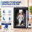 Portable Infrared Steam Sauna Tent for Home – 1 Person Personal Sauna with Dual Heating, 9 Heat Levels & Timer