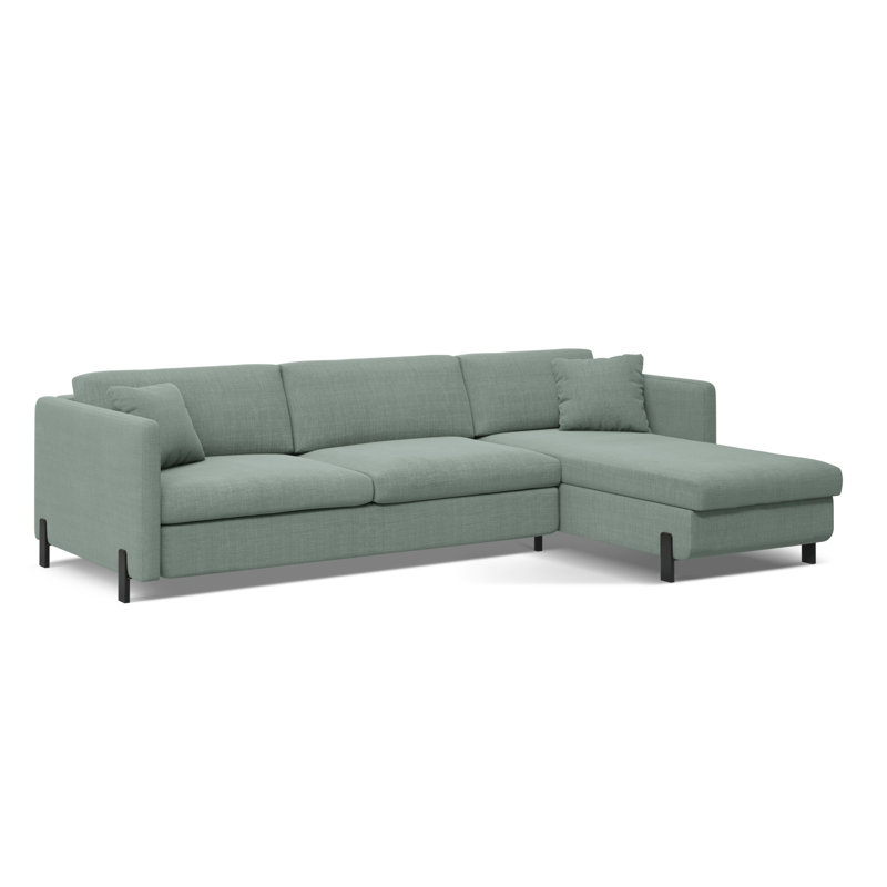Bejna 3 Seater Sofa Bed, Right Hand Facing, Mint, 80cm H x 280cm W x 170cm D