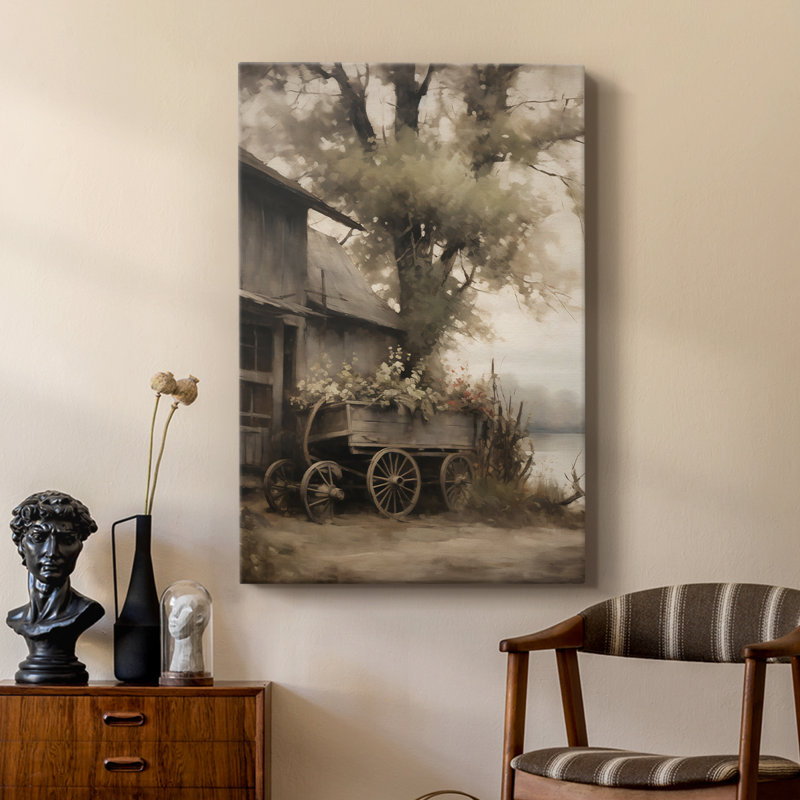 Paysage rétro rétro-galerie sur mesure Cavas, H 48 po x l 32 po