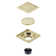 Kingston Brass BSF6310ORB Watercourse Transit 4" Square Grid Shower Drain, Oil Rubbed Bronze