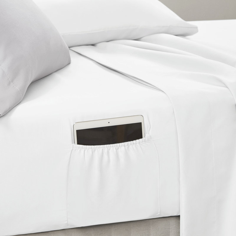 Édredon avec draps jaunes - s'adapte à un matelas en microfibre doux jusqu'à 17 pouces
