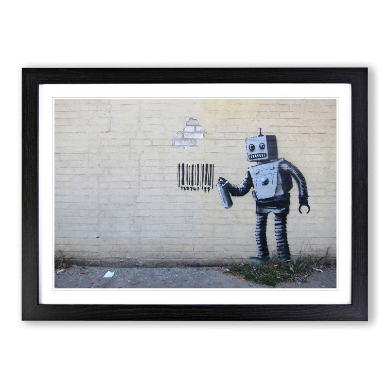 Banksy - Single Picture Frame Print, Black