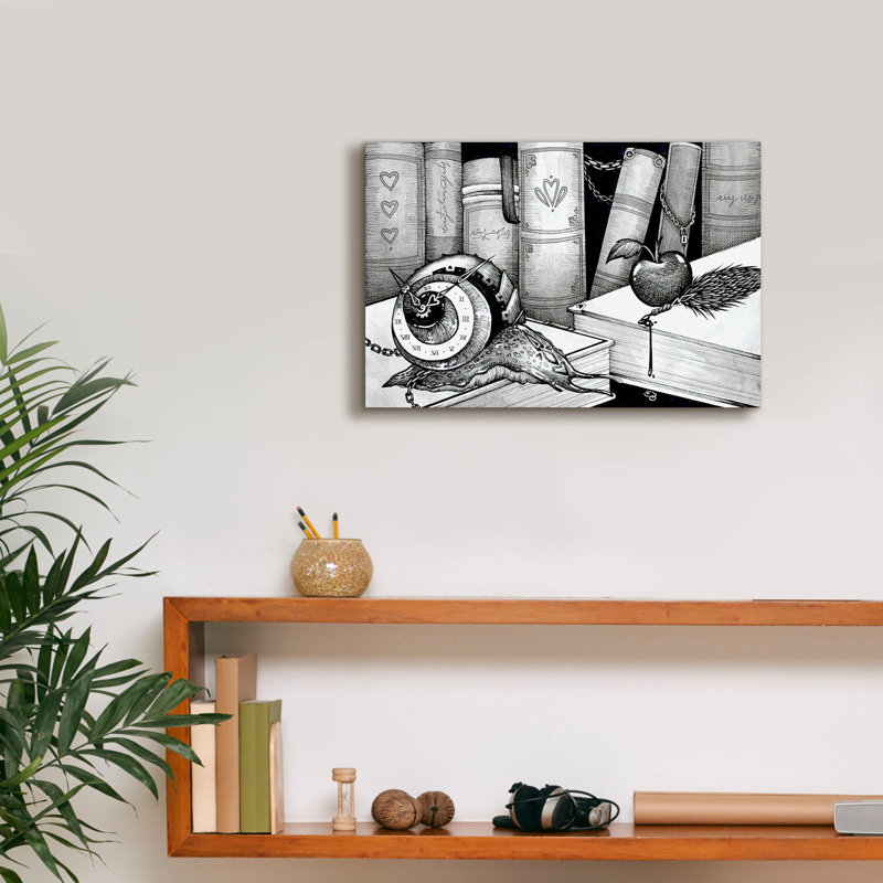 "Le chronométreur" par Avery Multe, H 12 po x l 18 po x P 0,75 po