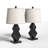 24.5'' Resin Modern Glam Table Lamp Set With Usb-314853827