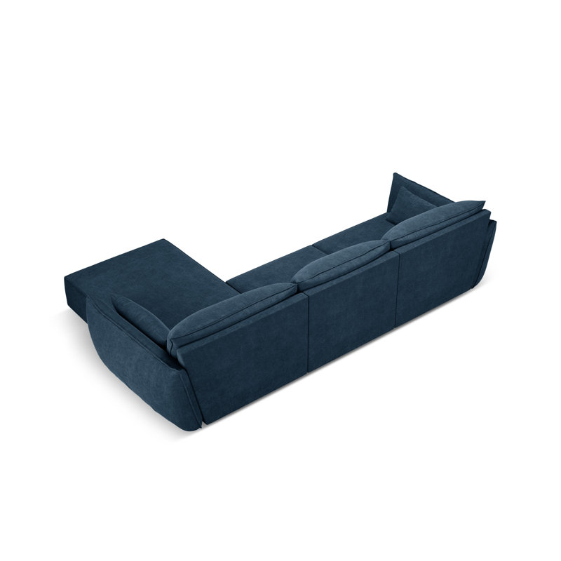 Aeneus 4 Seater Corner Sofa , Blue
