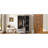 Stylish And Functional Three-Door Wardrobe With Built-In Mirror And Ample Storage-107148474