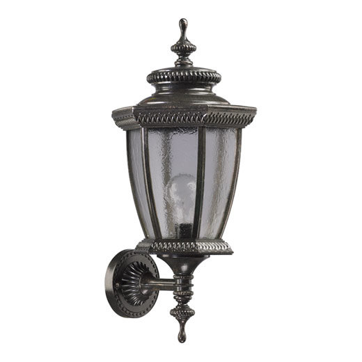 Lanterne murale d’extérieur 1 ampoule en fer Wojtowicz, H 20,5 po x l 9,5 po x P 9 po