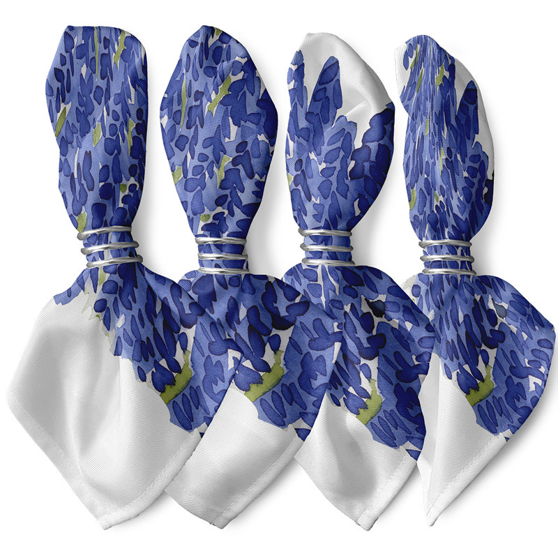 Serviette 22 po Flower Bell Bunch, bleu