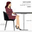 Chaise d'appoint rembourrée en velours noir Doop-842275921